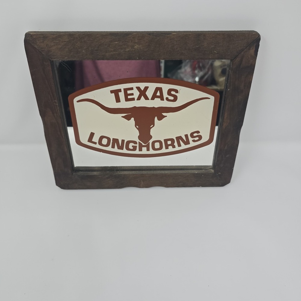texas longhorns Glass Mirror Sign‎ 12x10
